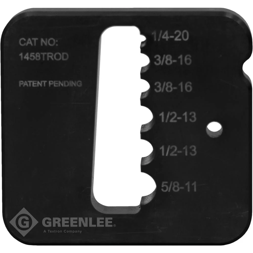 Greenlee 1458TROD Threaded Rod Die Set 1/4
