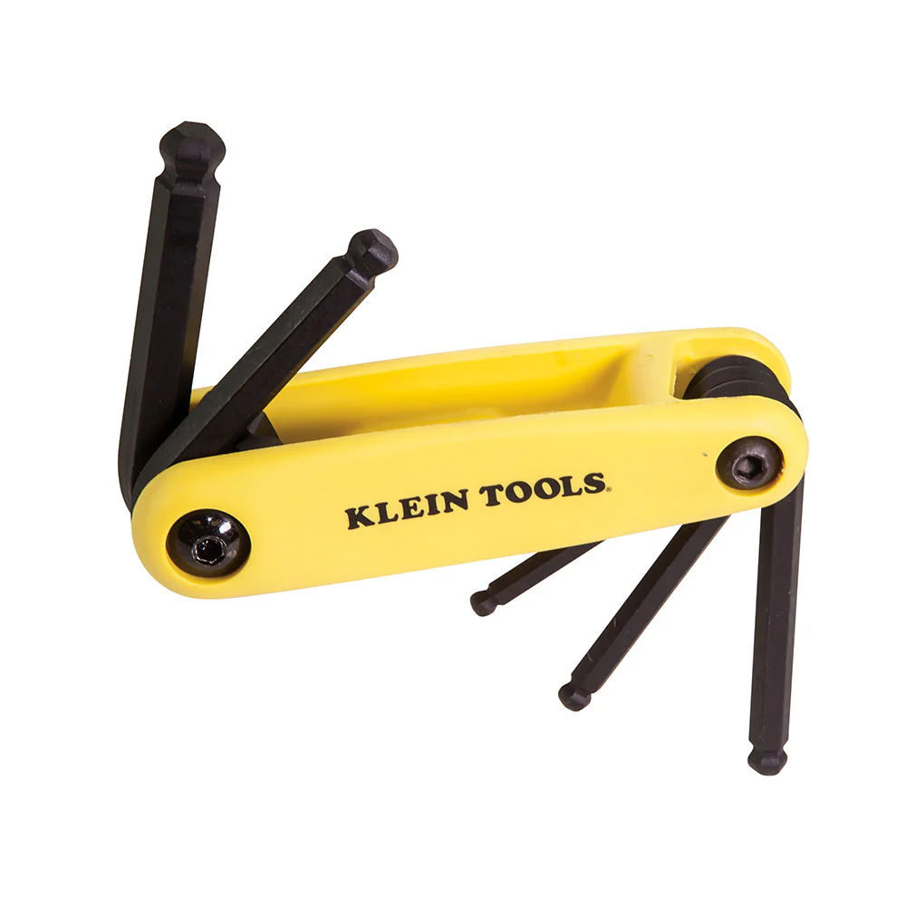 Klein 70571 Grip-It Ball End Hex Key Set, 5 Key, Inch Sizes - Mactool Shop