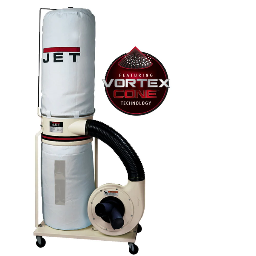 Jet JT9-710703K DC-1200VX-BK3 Dust Collector, 2HP 3PH 230/460V, 30-Micron Bag Filter - Mactool Shop
