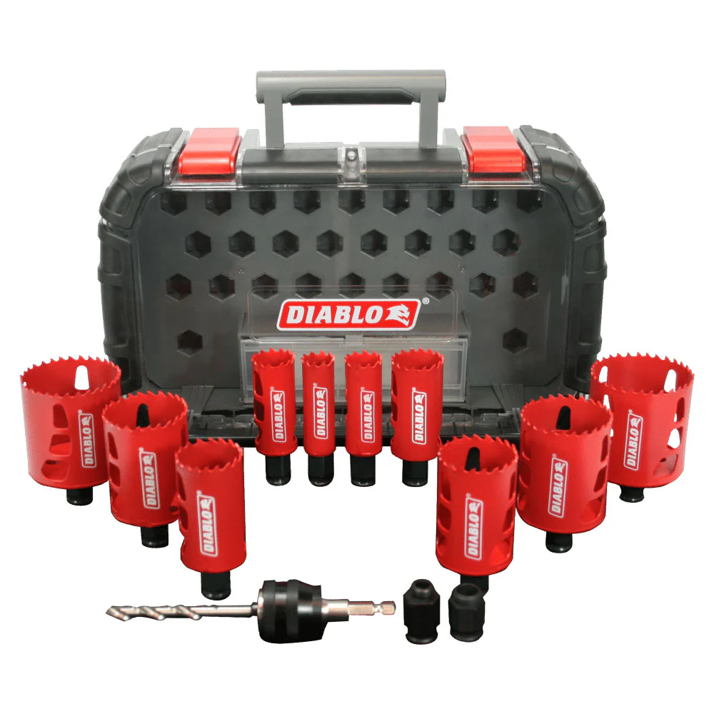 Diablo DHS14SGP 14 Pc General Purpose Bi-Metal Hole Saw Set - Mactool Shop