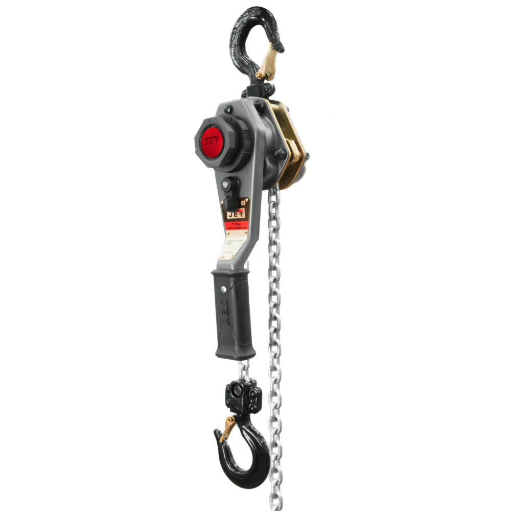 Jet JT9-376201 JLH-100WO-10 JLH Series 1 Ton Lever Hoist, 10' Lift with Overload Protection - Mactool Shop