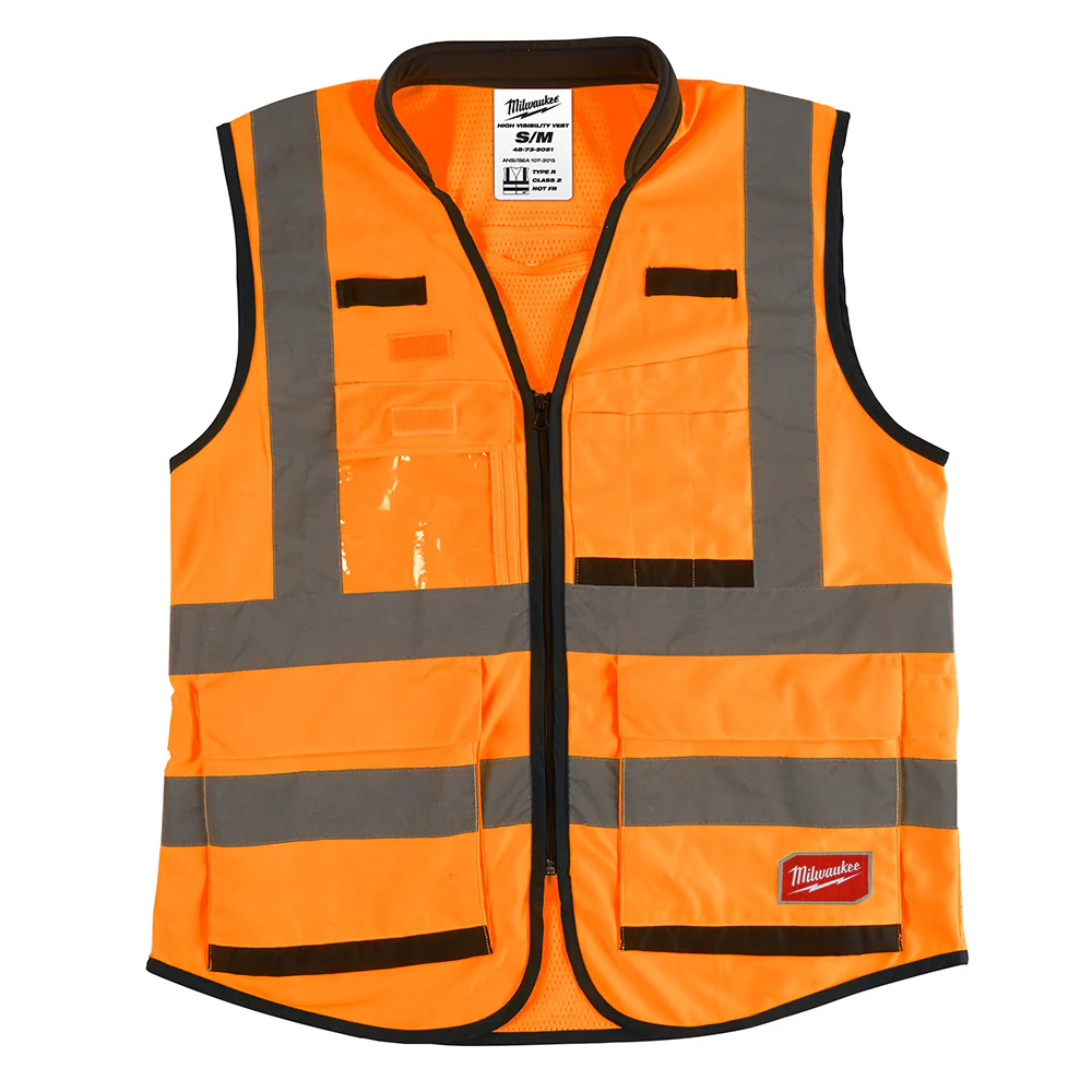 Milwaukee 48-73-5051 High Visibility Orange Performance Safety Vest - S/M - Mactool Shop
