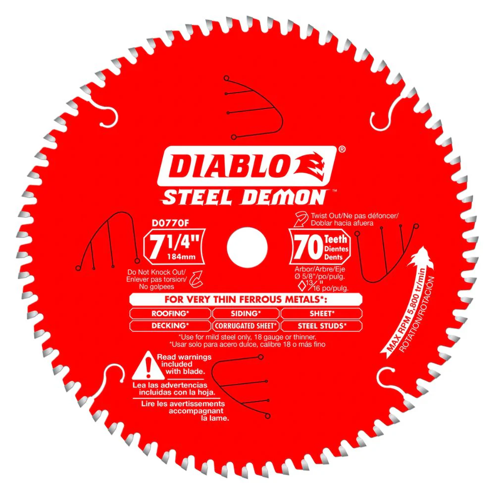 Diablo D0770F 7-1/4