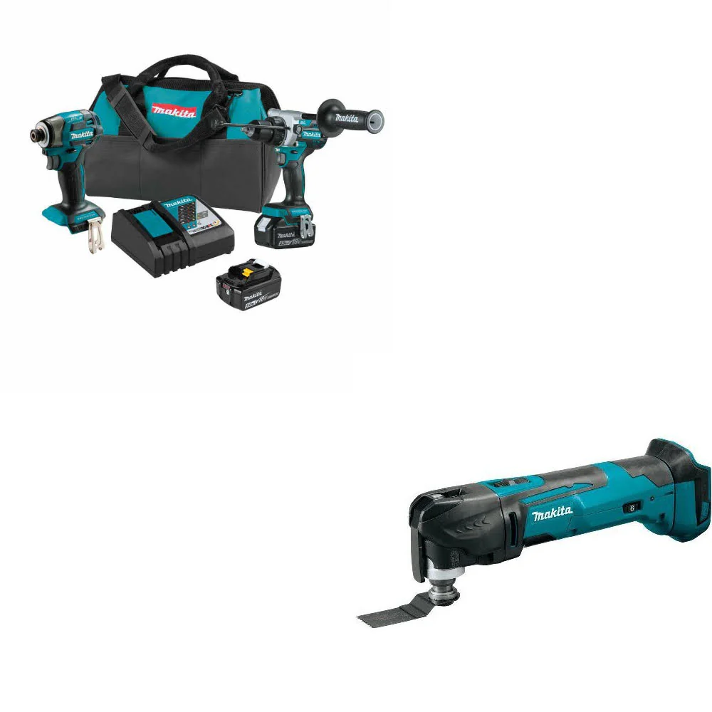 Makita XT297T 18V LXT Li-Ion 2 Pc. Combo Kit W/ FREE XMT03Z 18V LXT Multi-Tool - Mactool Shop