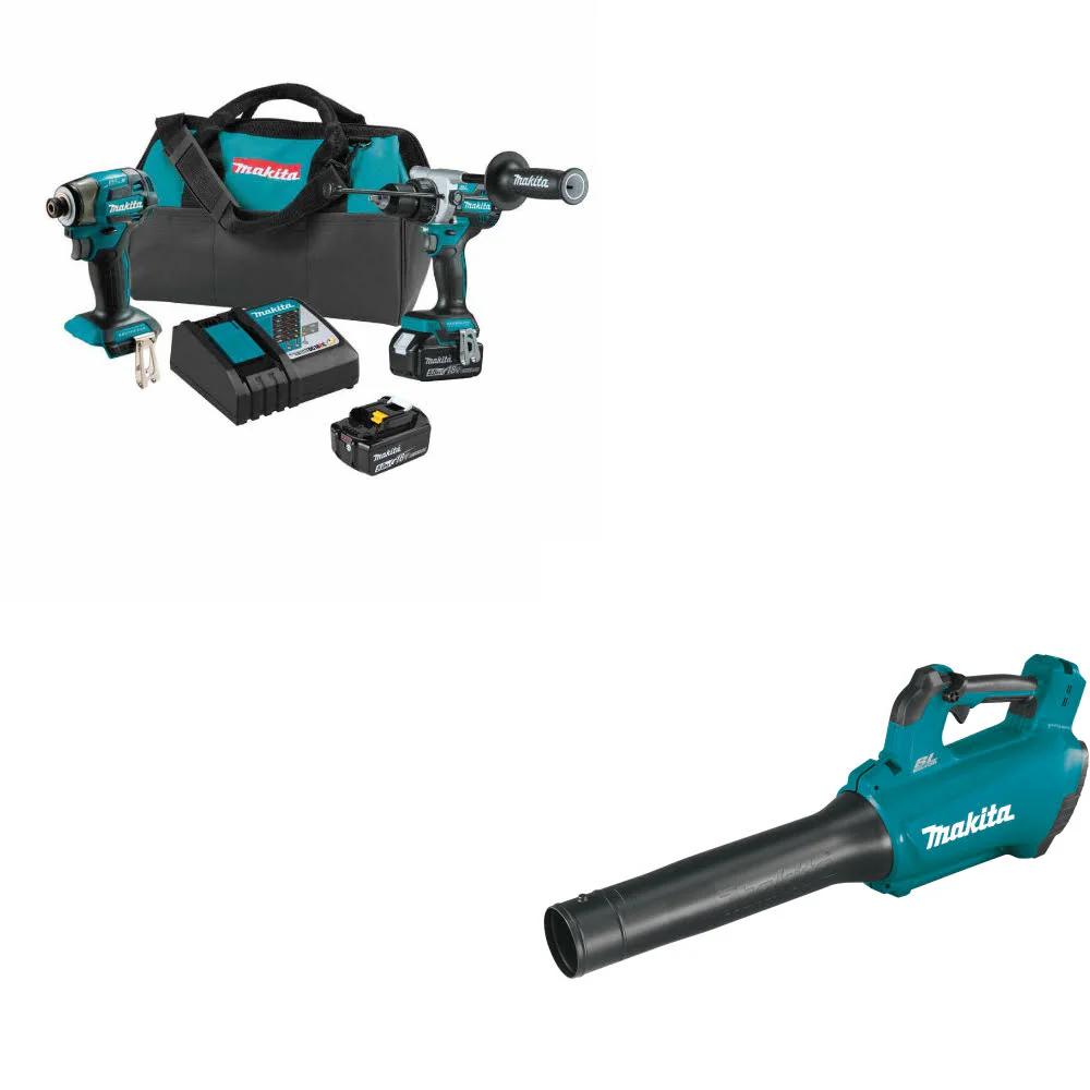 Makita XT297T 18V LXT Li-Ion 2 Pc. Combo Kit W/ FREE XBU03Z 18V LXT Blower, Bare - Mactool Shop