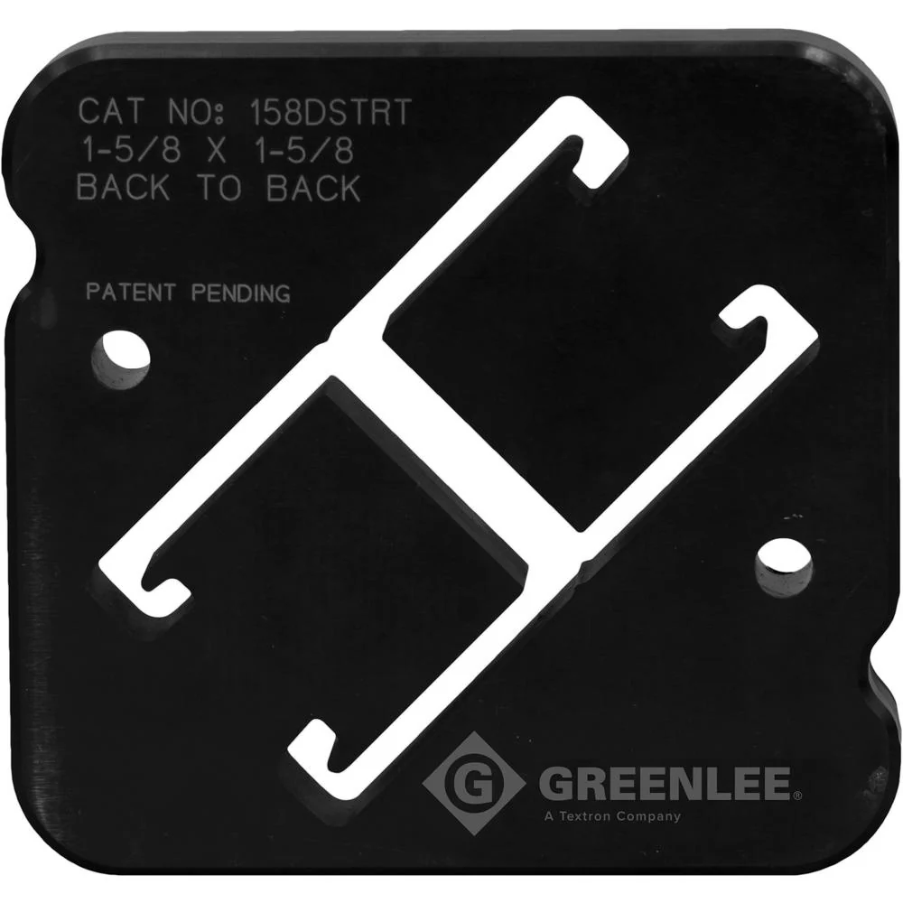 Greenlee 158DSTRT Back to Back Strut Die Set 1-5/8