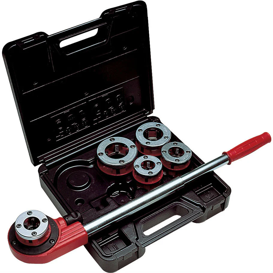 Reed 05203 DH81-3 Enclosed Ratchet Threader Set, 3/8