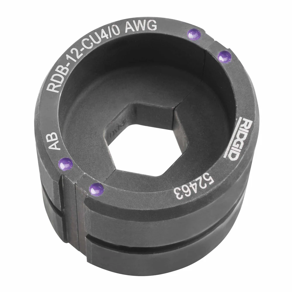RIDGID 52503 12 Ton Aluminum #8 AWG Round Crimping Die - Mactool Shop