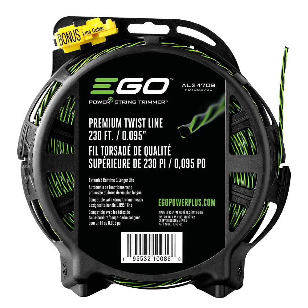 EGO AL2470B Premium Twist String, bi-Component Trimmer line (Bulk Package), Green - Mactool Shop