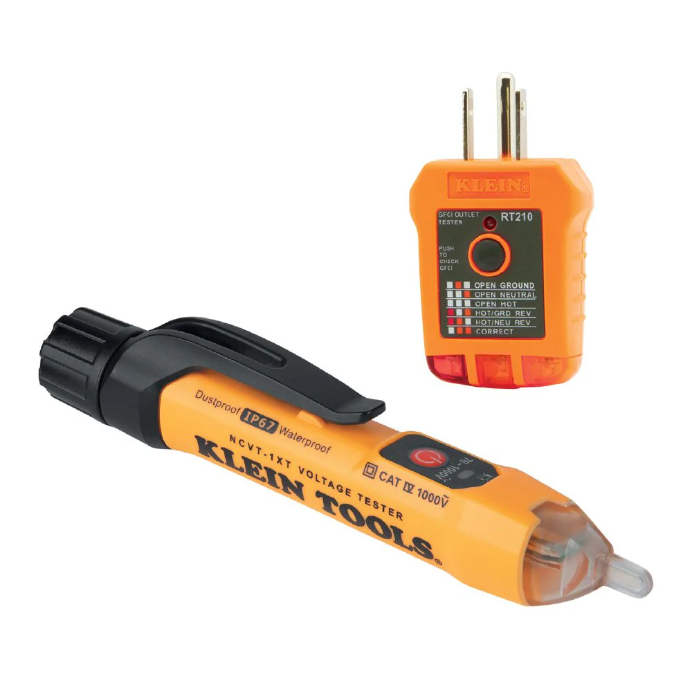 Klein NCVT1XTKIT Non-Contact Voltage and GFCI Receptacle Premium Test Kit - Mactool Shop