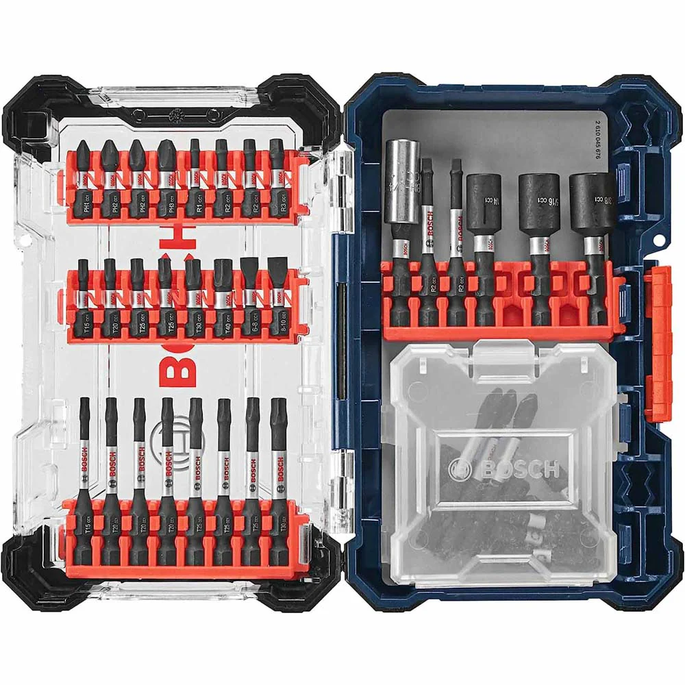 Bosch SDMSD45 45 pc. Driven Impact Screwdriving Custom Case Set - Mactool Shop
