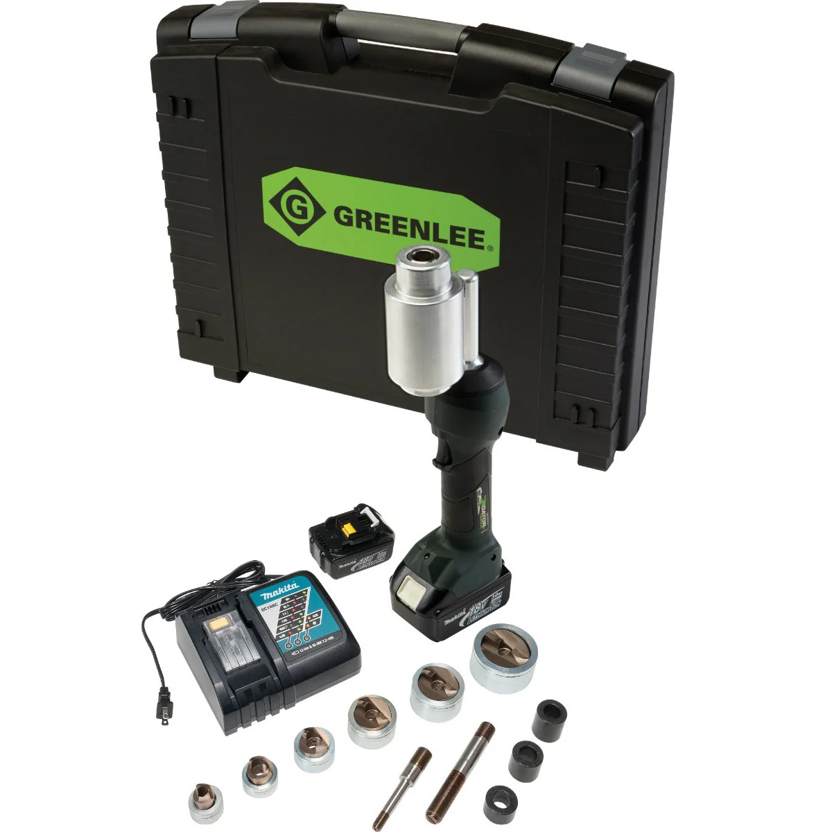 Greenlee LS100X11SS INTELLIPUNCH 11-Ton Set, SS 1/2