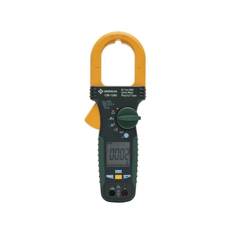 Greenlee CM-1360 AC True RMS Clamp Meter, 1000V, 1000A - Mactool Shop