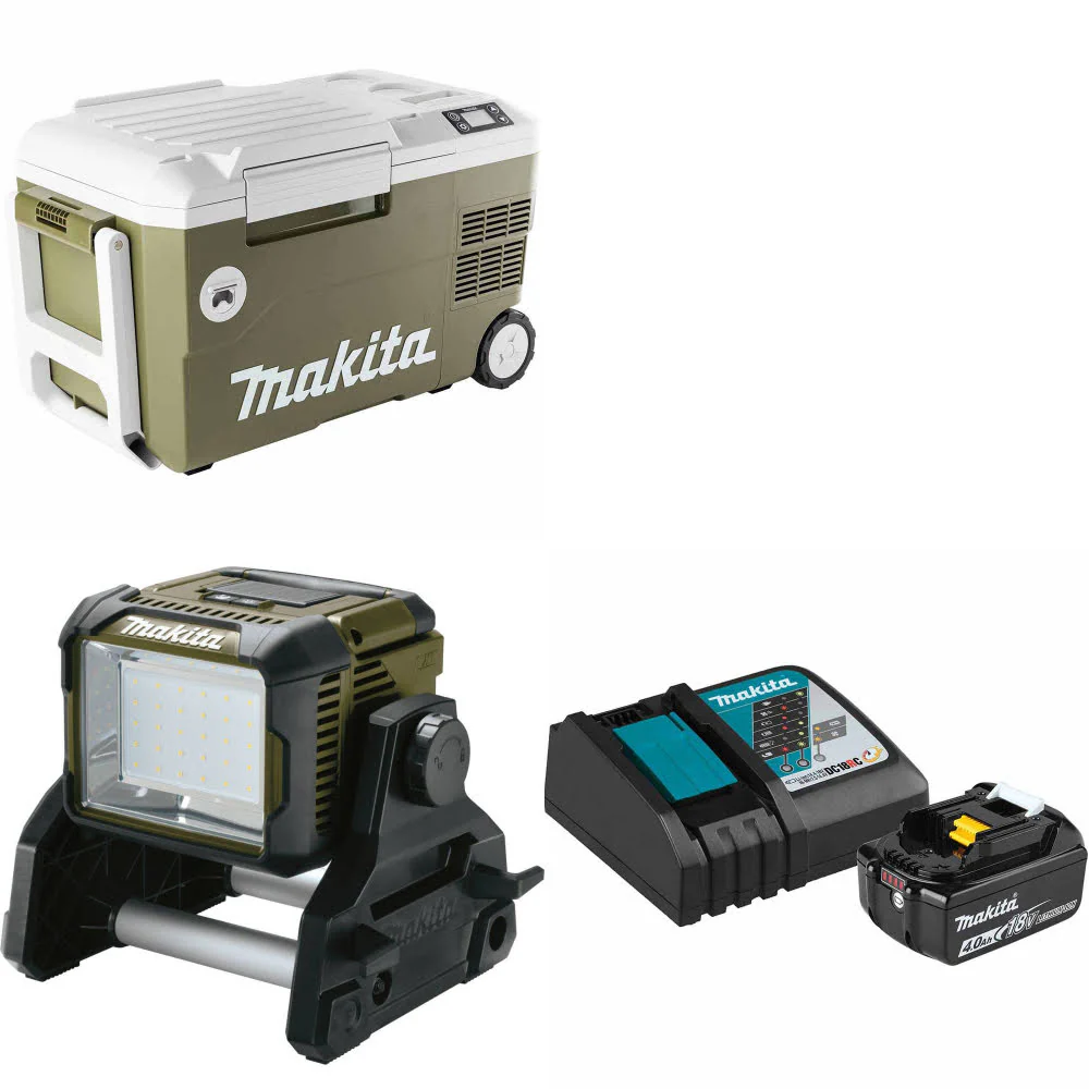 Makita ADCW180Z 18V X2 Cooler/Warmer W/ ADML811 18V Light & FREE Starter Pack - Mactool Shop