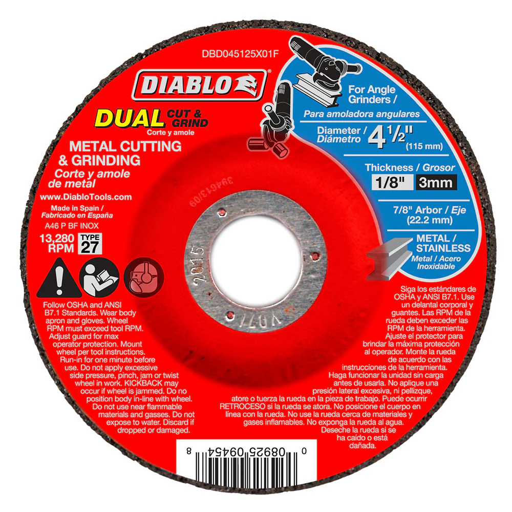 Diablo DBD045125X01F 4-1/2