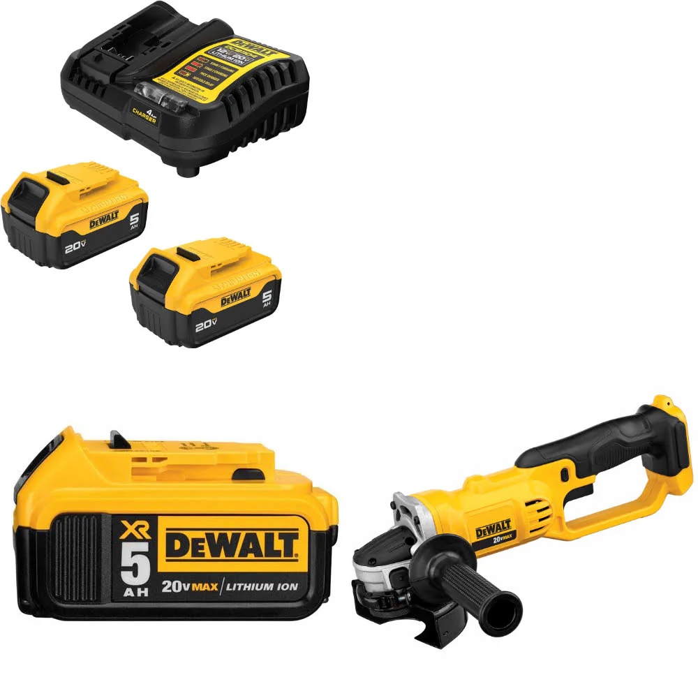 DeWalt DCB205-2C 20V Max Starter Kit W/ DCB205 20V Battery Pack & Cut-Off Tool - Mactool Shop