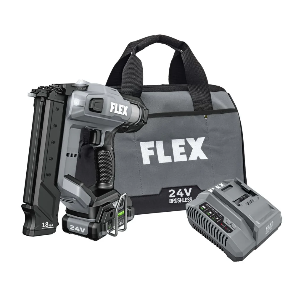 Flex FX4331-1A 18Ga Brad Nailer Kit (1 x 2.5Ah Battery + 160W Charger) - Mactool Shop