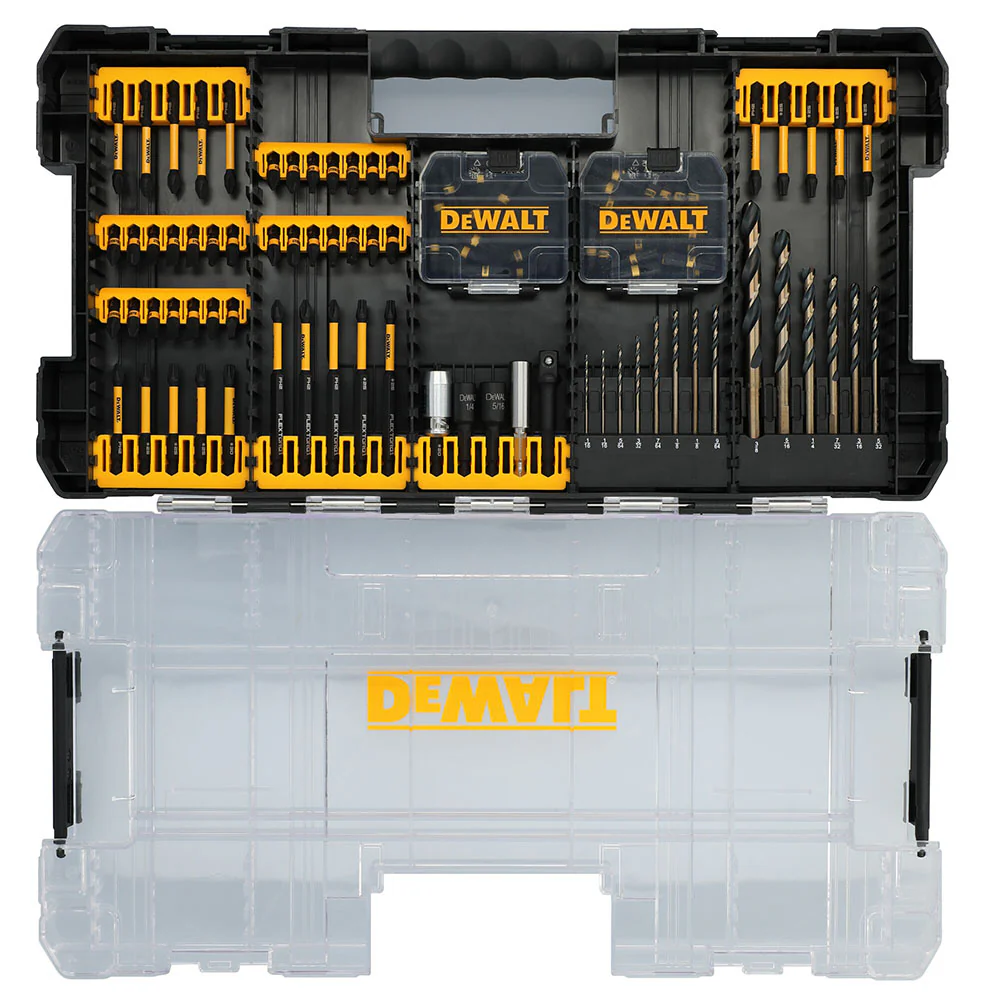 DeWalt DWANGFT100SET FLEXTORQ Drilling and Driving Bit Set w/ Case, 100-Pack - Mactool Shop