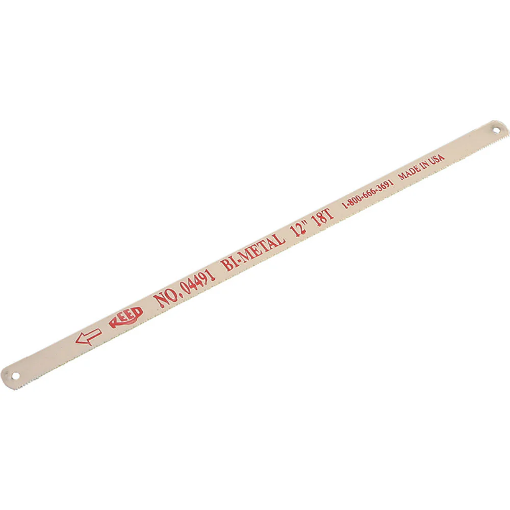 Reed 04491 BH18 Bi-Metal Hack Saw Blade, 12