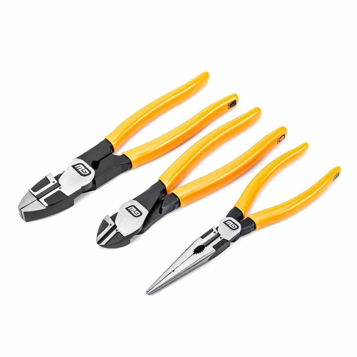 GearWrench 82202 3 Pc. Pitbull Dipped Handle Electrician's Plier Set - Mactool Shop