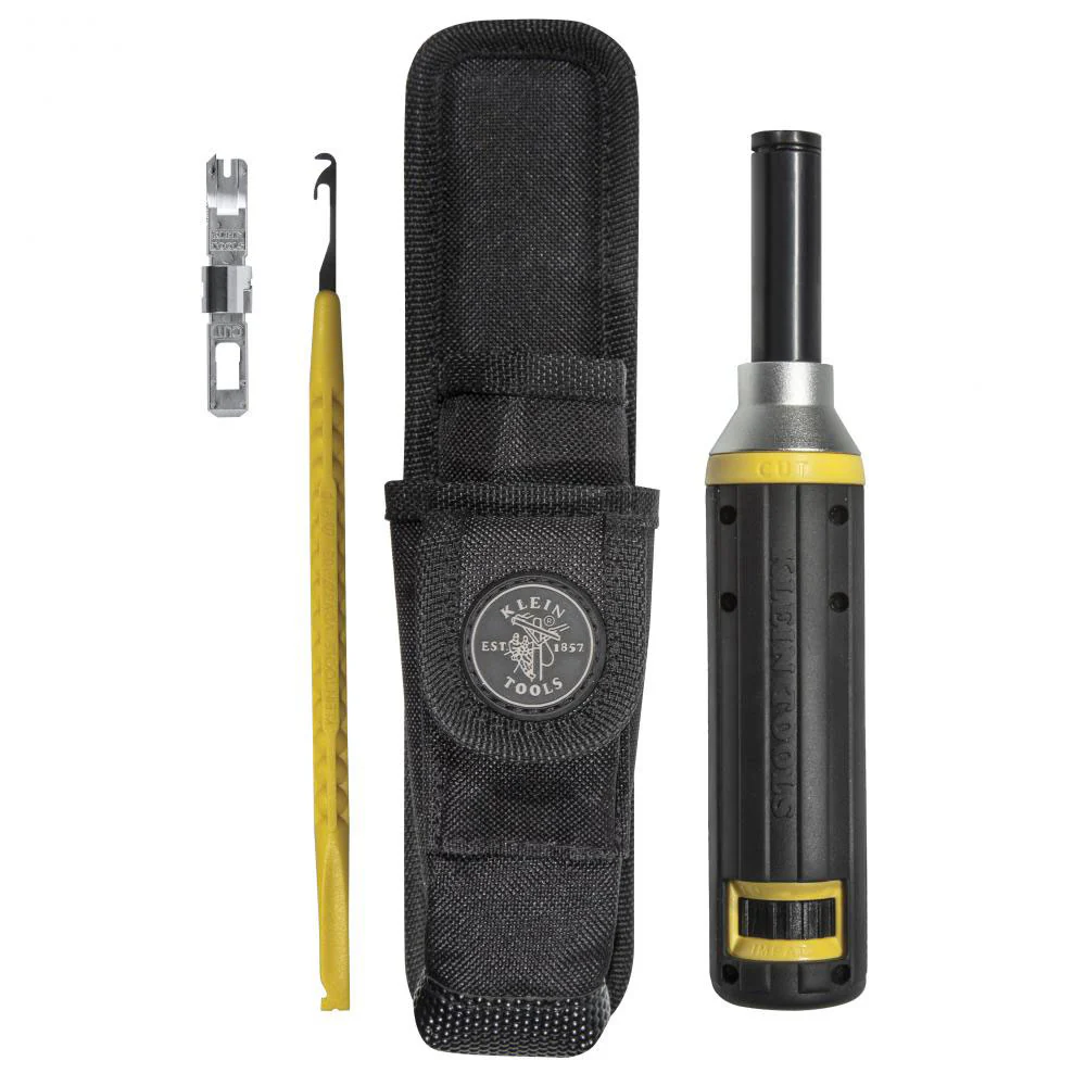 Klein Tools VDV427-822 Impact Punchdown Tool Kit, Cushion-Grip, 4-Piece - Mactool Shop
