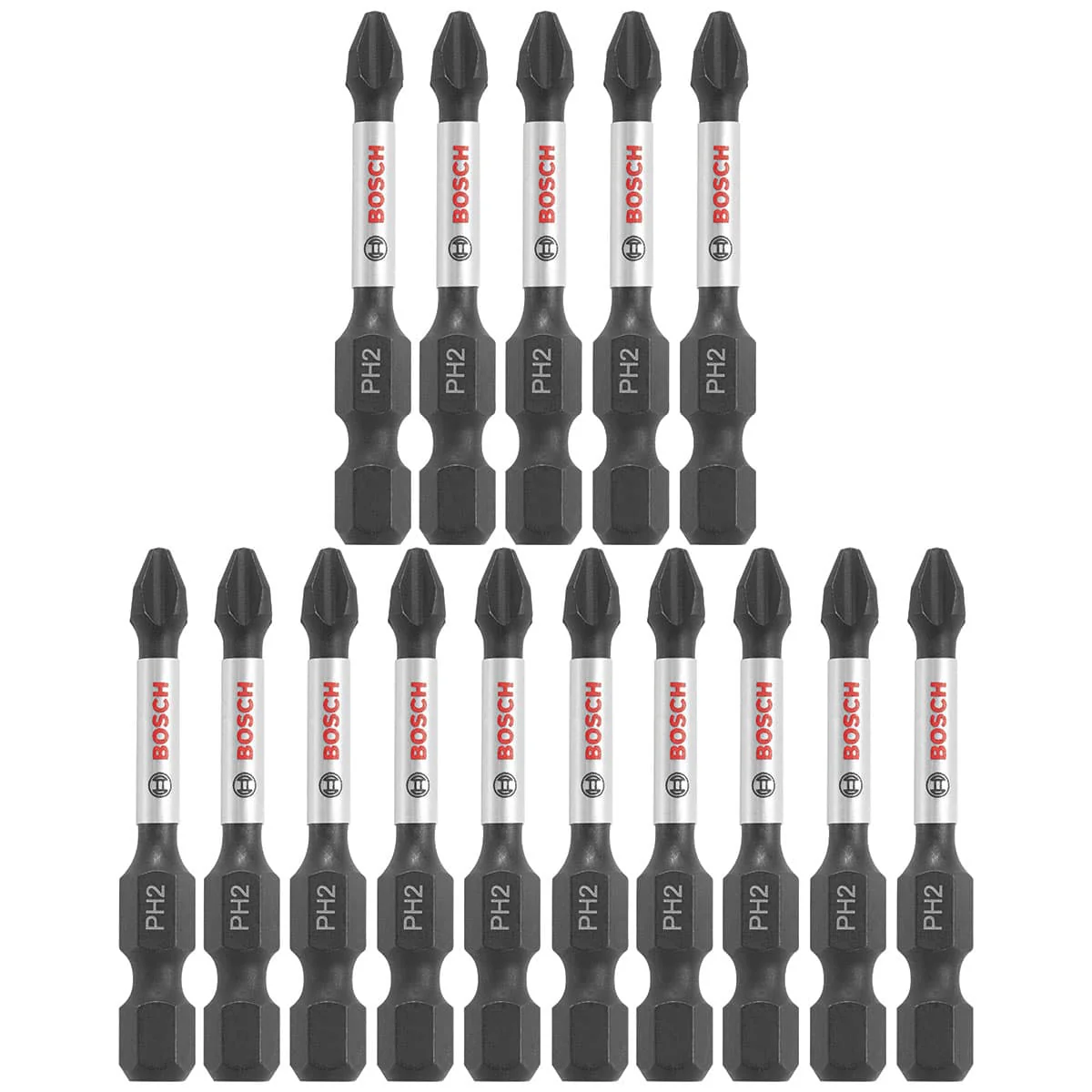 Bosch ITPH2215 15 pc. Impact Tough 2 In. Phillips #2 Power Bits - Mactool Shop