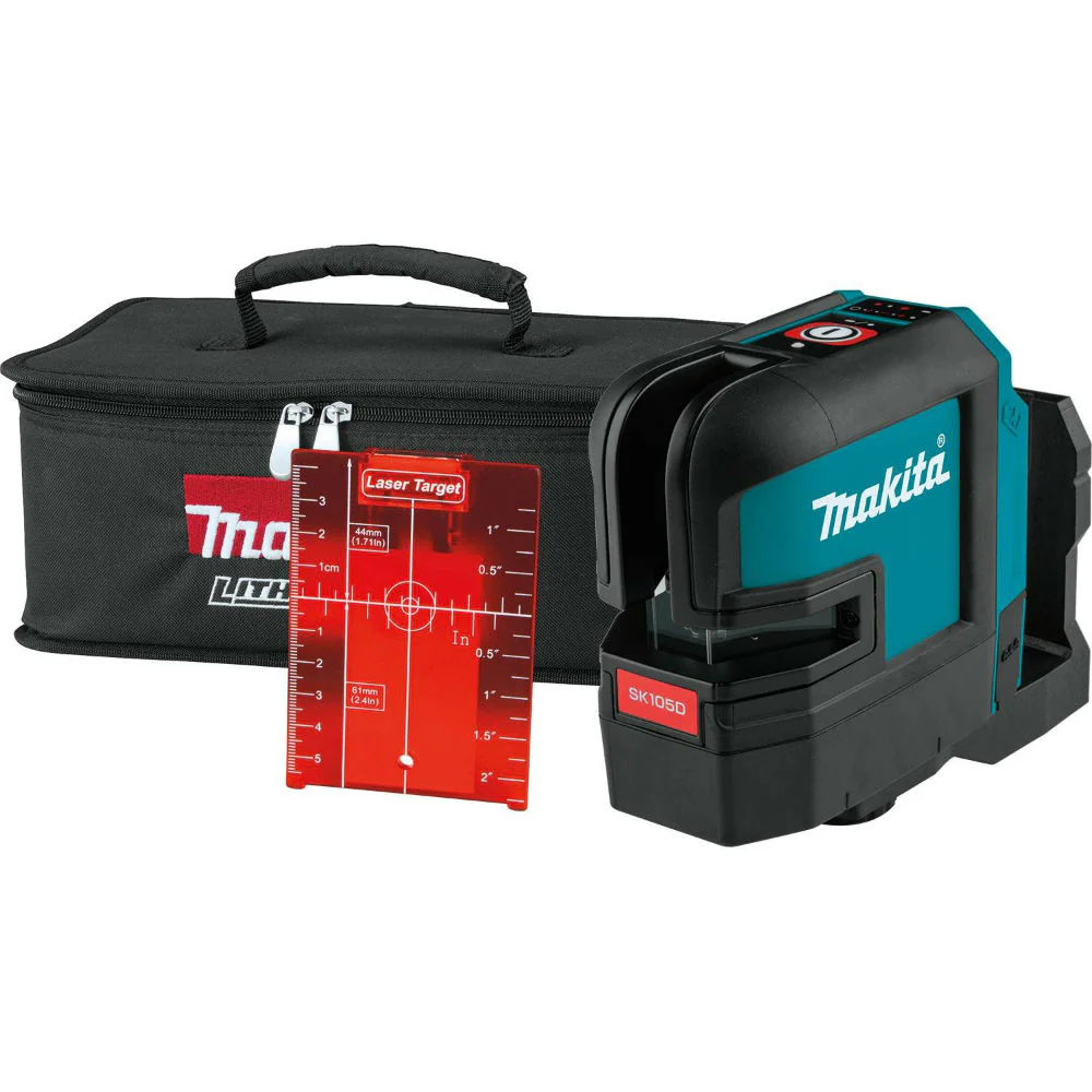 Makita SK105DZ 12V Max CXT Self-Leveling Cross-Line Red Beam Laser - Mactool Shop