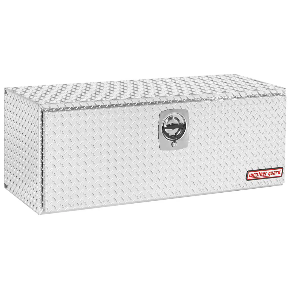 WeatherGuard 648-0-02 Clear Aluminum Underbed Box, Aluminum, Compact, 8.6 Cu. Ft. - Mactool Shop