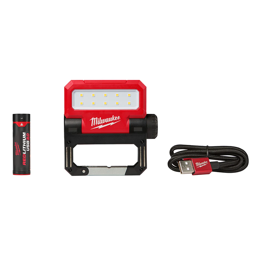 Milwaukee 2114-21 USB Rechargeable Rover Pivoting Flood Light - Mactool Shop
