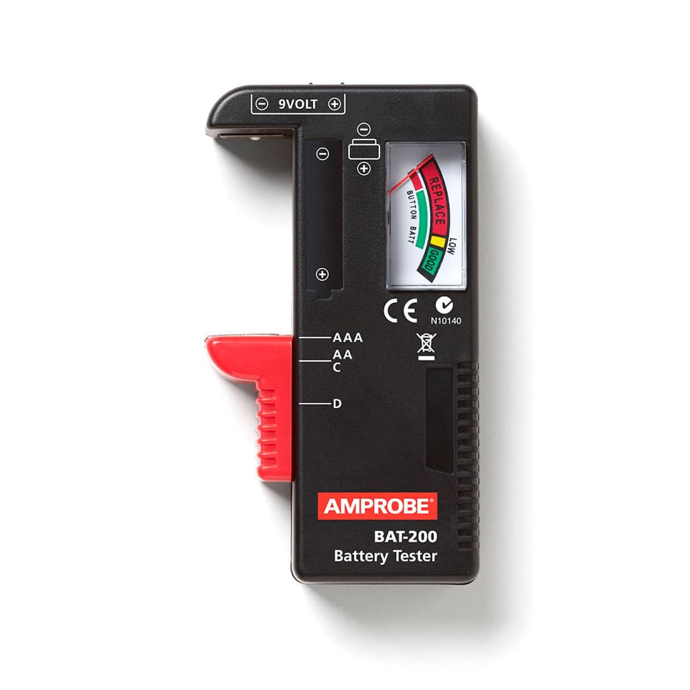 Amprobe 3473003 BAT-200 VolTect Plus Compact Non-Contact Voltage Detection Battery Tester - Mactool Shop