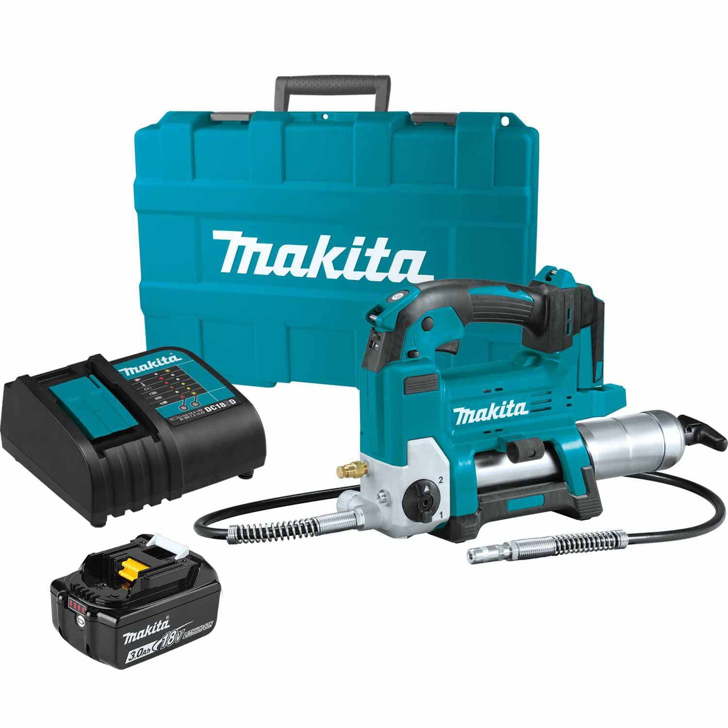 Makita XPG01S1 18V LXT® Lithium-Ion Cordless Grease Gun Kit (3.0Ah) - Mactool Shop
