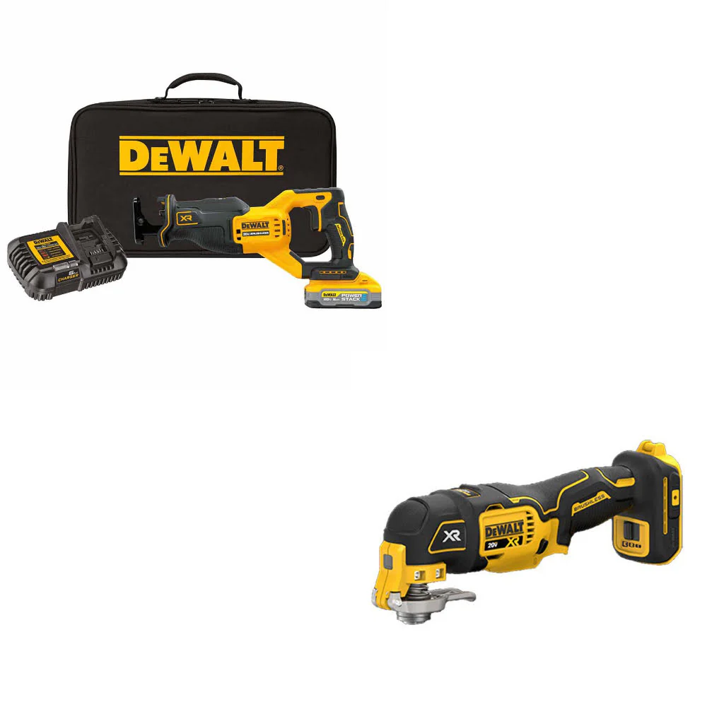 DeWalt DCS382H1 20V Max XR Recip Saw Kit W/ FREE DCS356B 20V MAX Multi-Tool - Mactool Shop