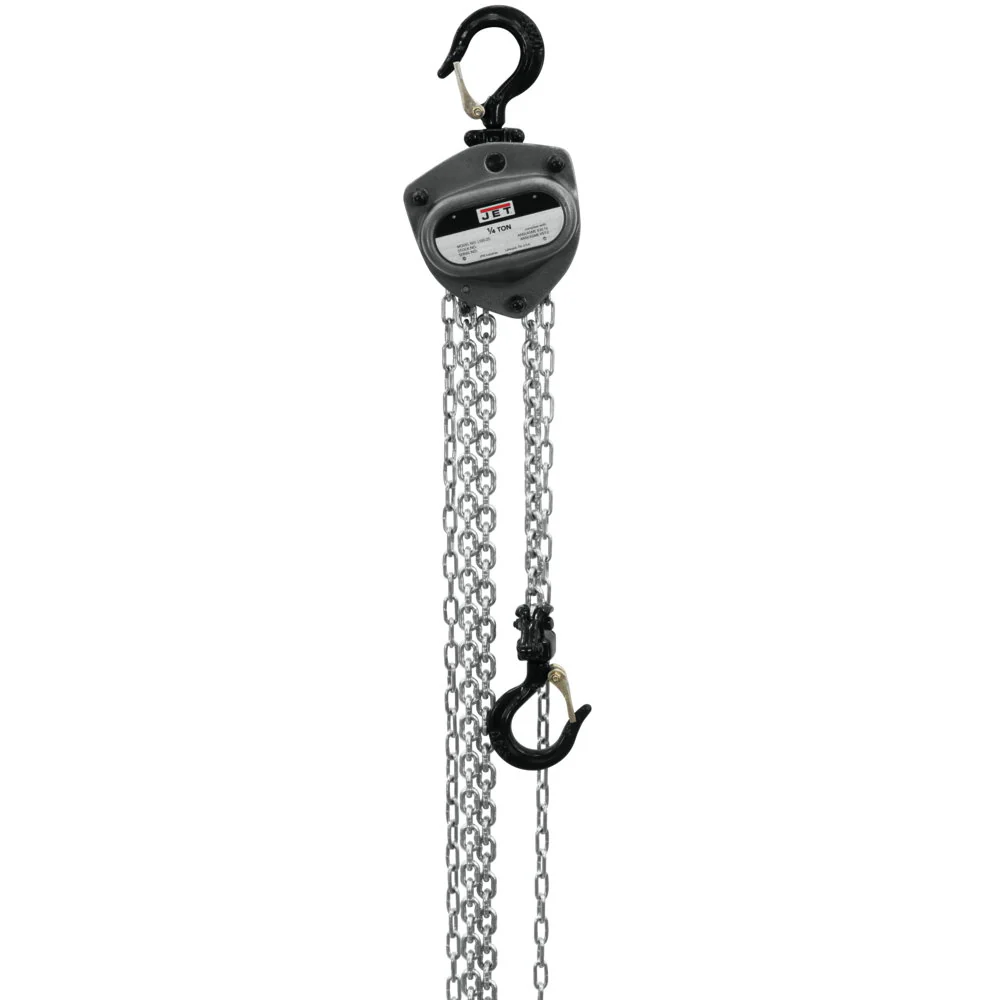 Jet JT9-101223 L-100-250WO-30 1/4-Ton Hand Chain Hoist 30' Lift, Overload Protection - Mactool Shop