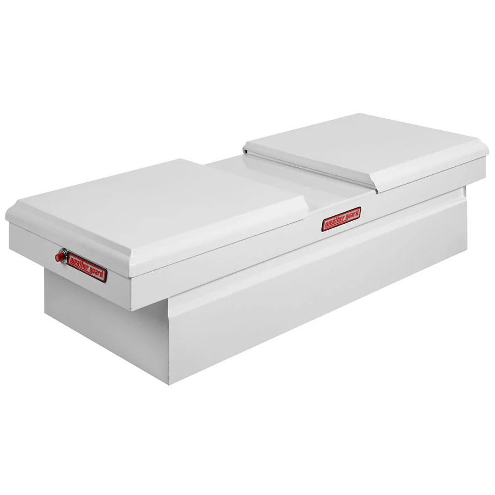 WeatherGuard 115-3-01 White Steel Gull Wing Cross Box, Full Extra Wide, 15.3 Cu Ft - Mactool Shop