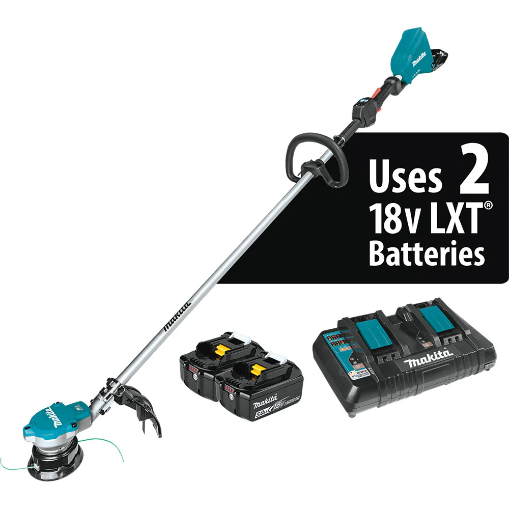 Makita XRU15PT 18V X2 LXT Brushless Cordless String Trimmer Kit (5.0Ah) - Mactool Shop