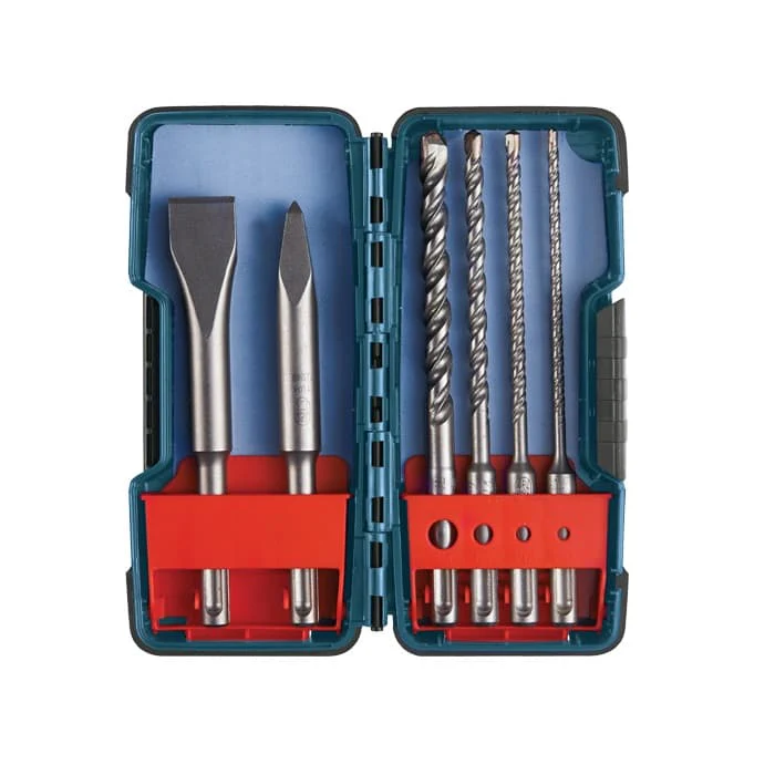 Bosch HCST006 6 Piece SDS-plus Bulldog Rotary Hammer Bit Set - Mactool Shop