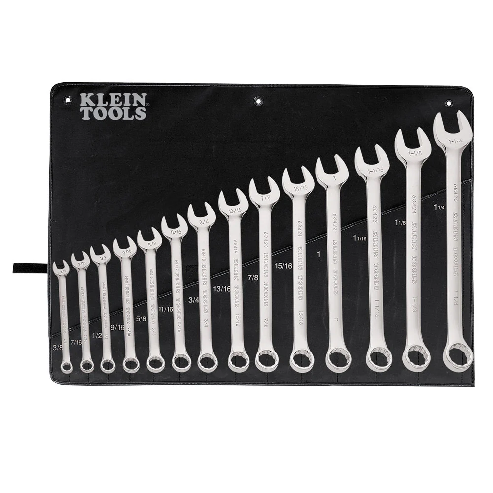 Klein Tools 68406 Combination Wrench Set, 14-Piece - Mactool Shop