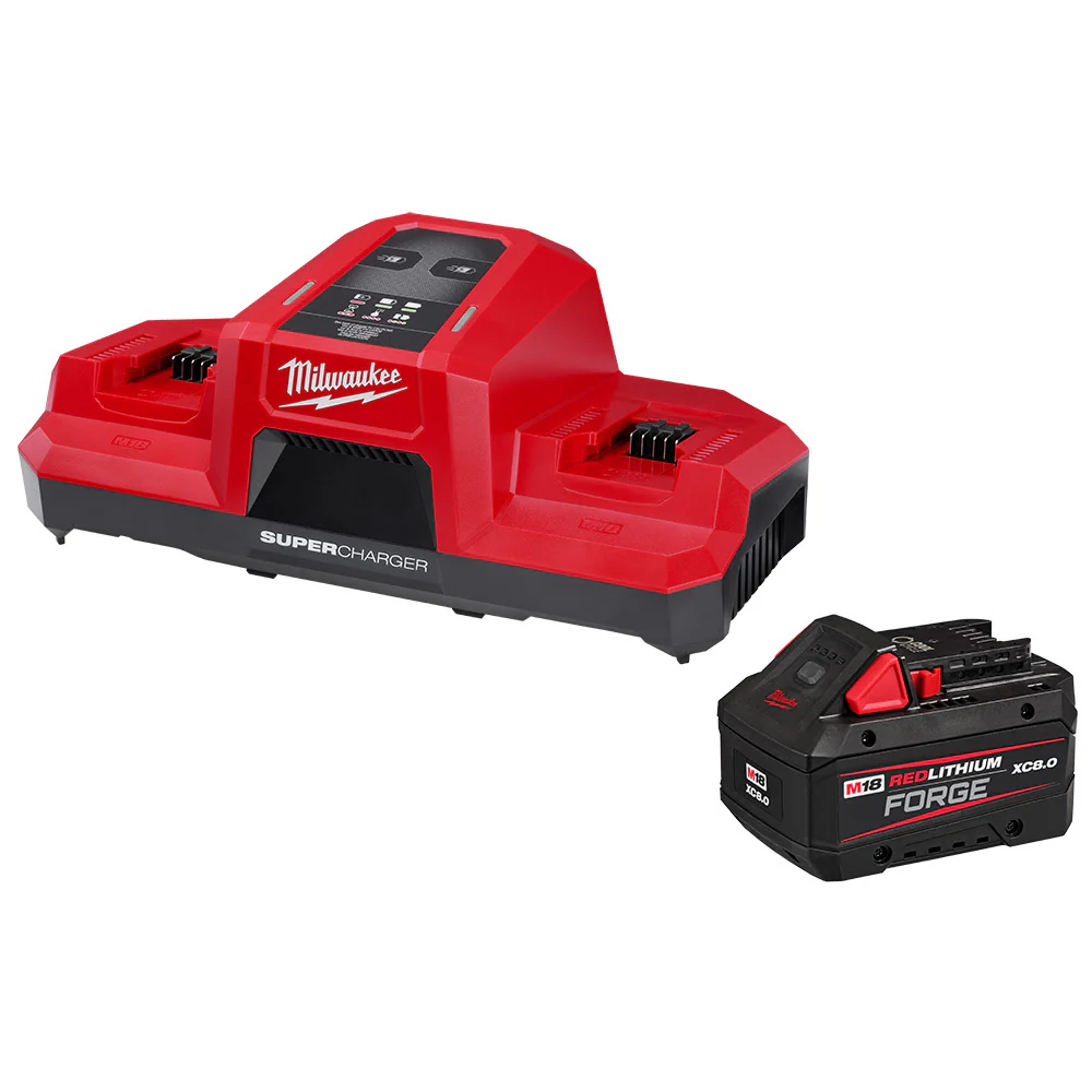 Milwaukee 48-59-1881SC M18 FORGE 8.0 AND DBSC KIT with M18 18V Lithium-Ion REDLITHIUM FORGE XC 8.0 Ah Battery Pack - Mactool Shop