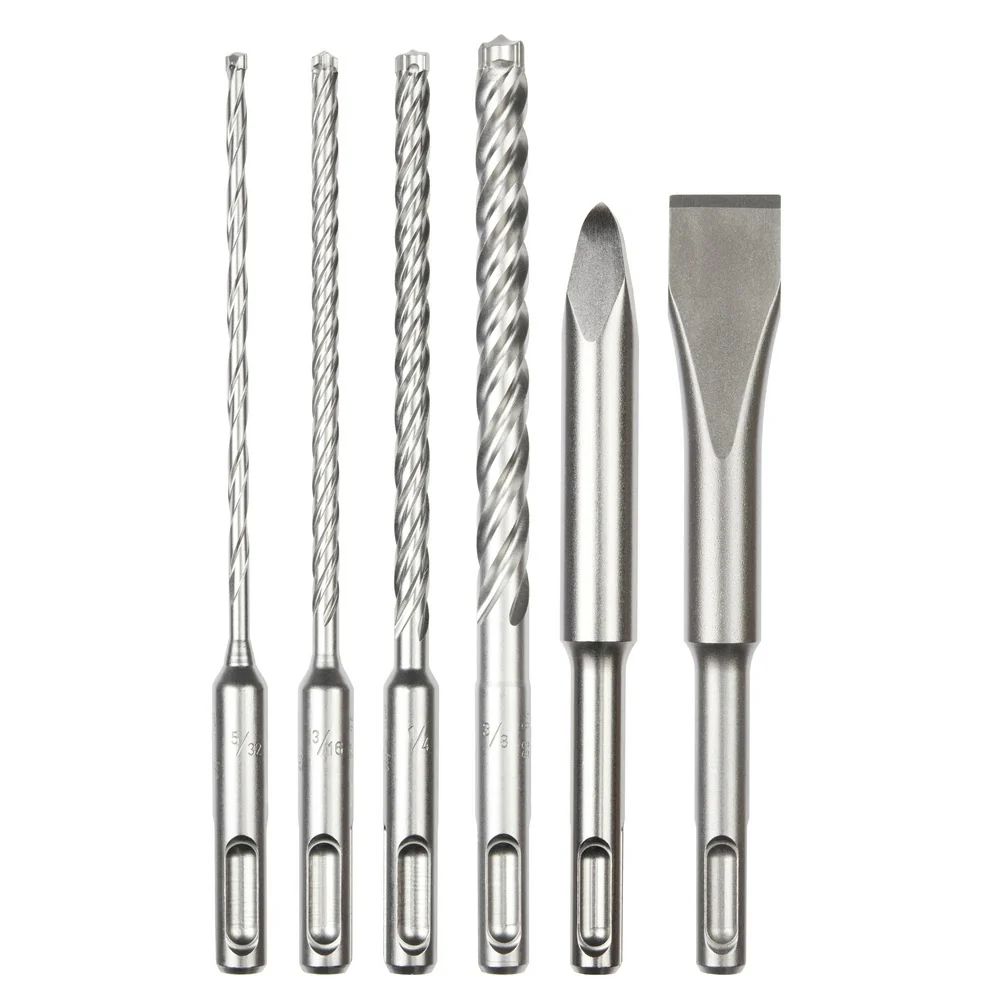 Milwaukee 48-20-7662 6pc. SDS Plus MX4 4-Cutter & Chisel Kit - Mactool Shop