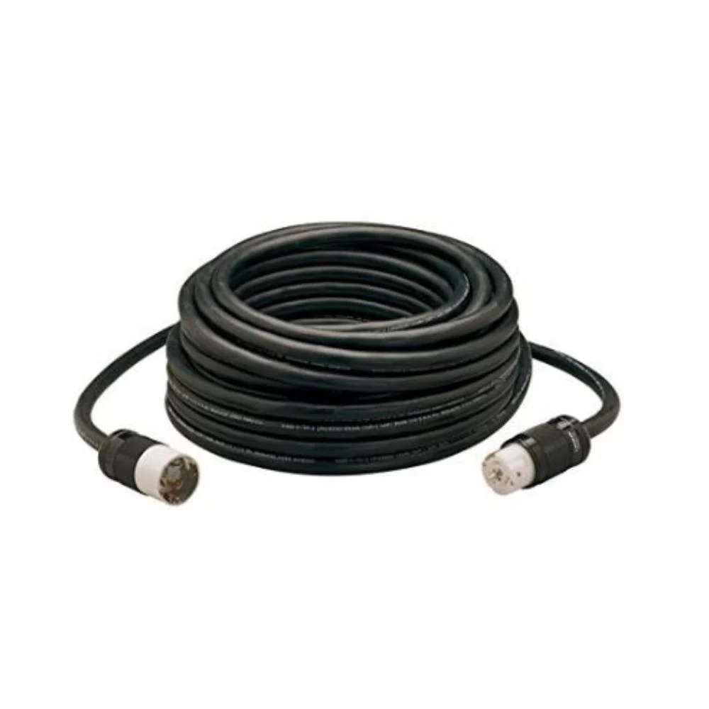 Southwire 19190008 100' 50-Amp Twist-Lock Generator Temp Power Extension Cord, 6/3 & 8/1 SEOW Black - Mactool Shop