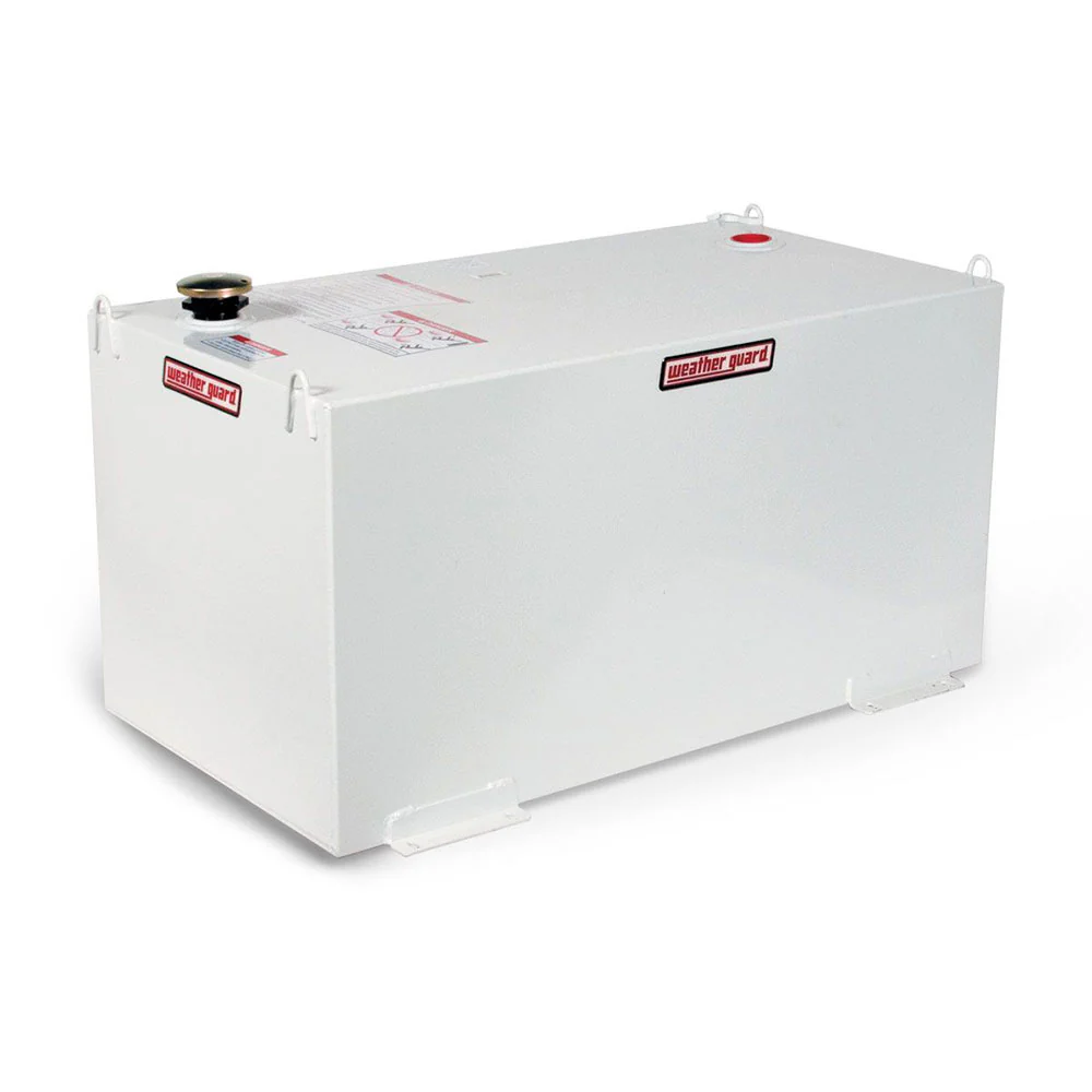 WeatherGuard 358-3-02 100-Gallon White Steel Fuel Transfer Tank, Rectangle - Mactool Shop