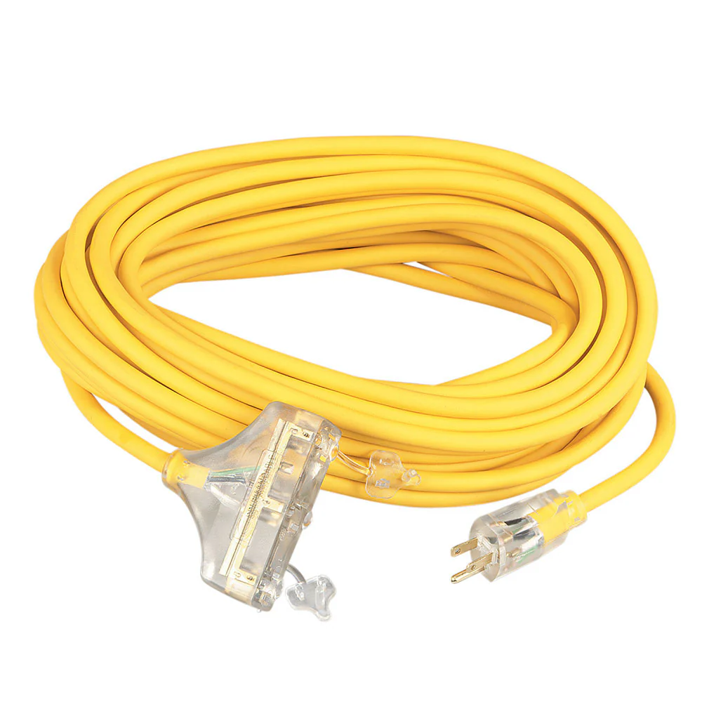Southwire 3488SW0002 12/3 50' SJEOOW Yellow Polar/Solar Trisource Extension Cord - Mactool Shop