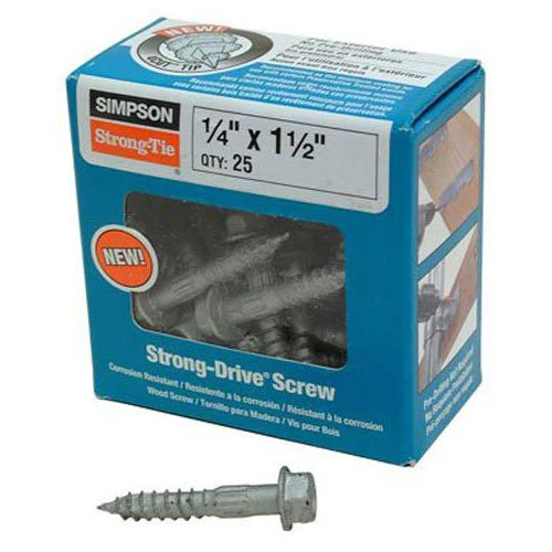 Simpson Anchors SDS25112 1/4X1-1/2 Threaded Structural Wood Screw - Mactool Shop