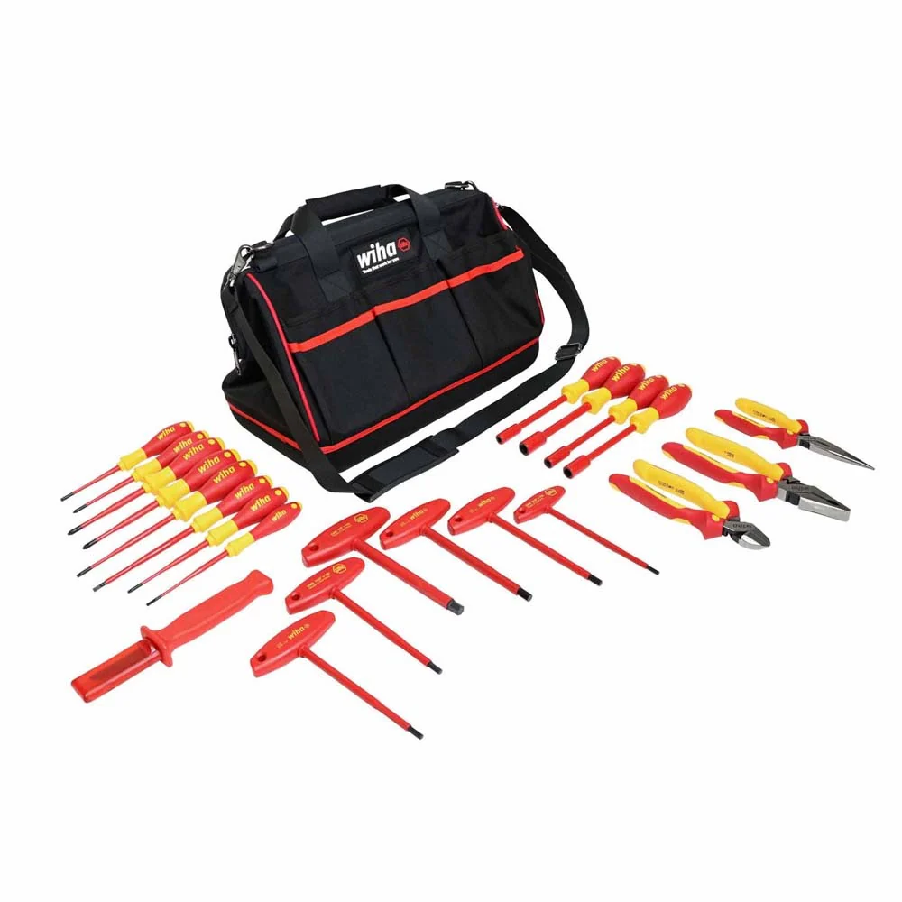 Wiha 32973 22 Piece Insulated Pliers-Cutters and Screwdriver Set - Mactool Shop