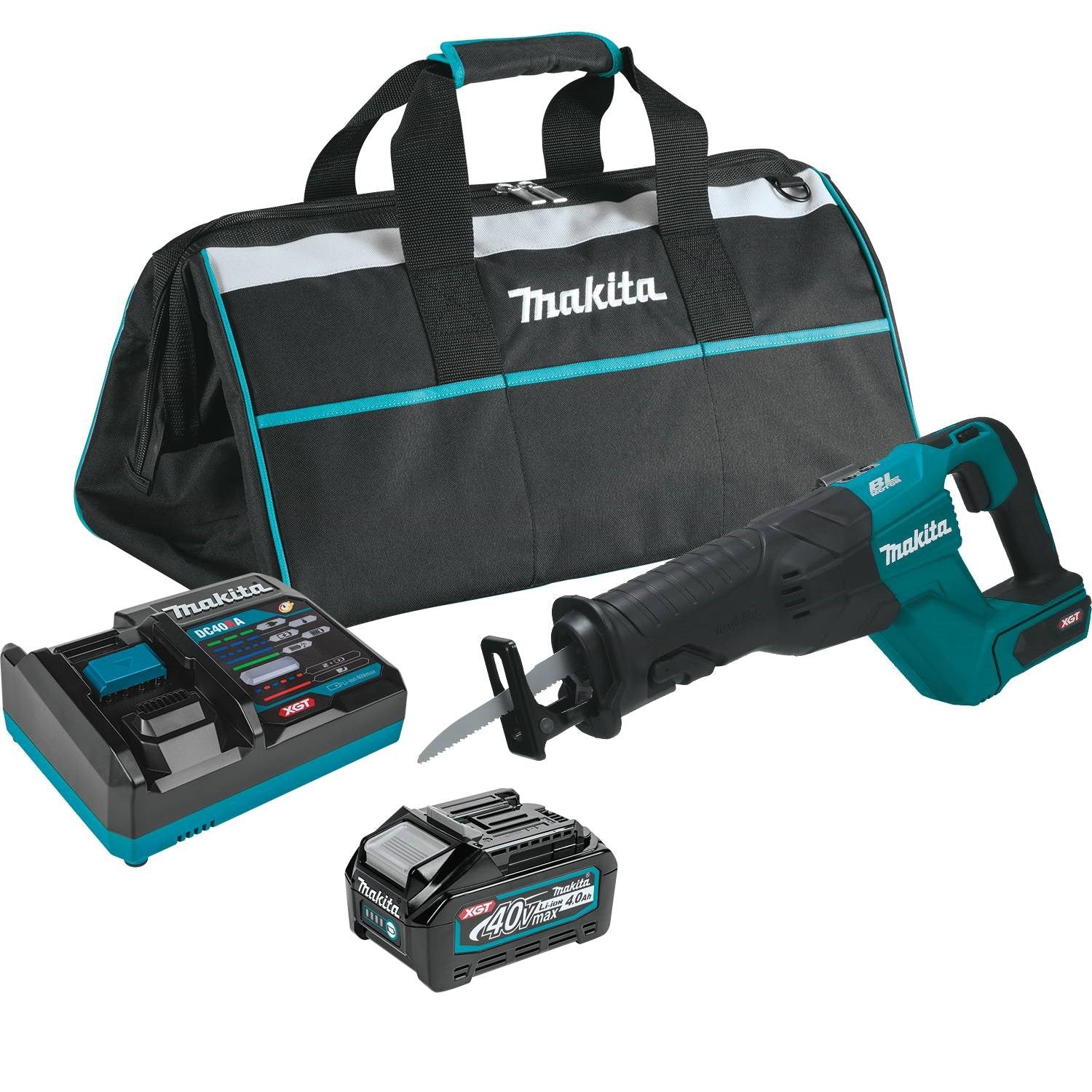 Makita GRJ01M1 40V max XGT® Recipro Saw Kit, 4.0Ah - Mactool Shop
