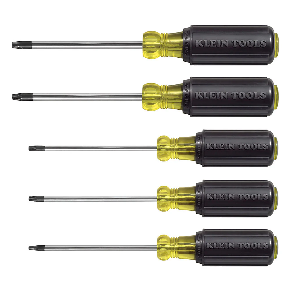 Klein 19555 Screwdriver Set, TORX Cushion Grip, 5-Piece - Mactool Shop