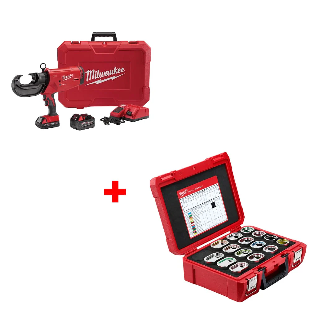 Milwaukee 2779-22 M18 750 MCM Crimper w/ FREE 49-12-KITA 750 MCM Al 12T Die Kit - Mactool Shop
