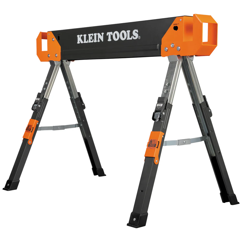 Klein 66188 Adjustable-Leg Folding Saw Horse and Jobsite Table, 1-Pack - Mactool Shop