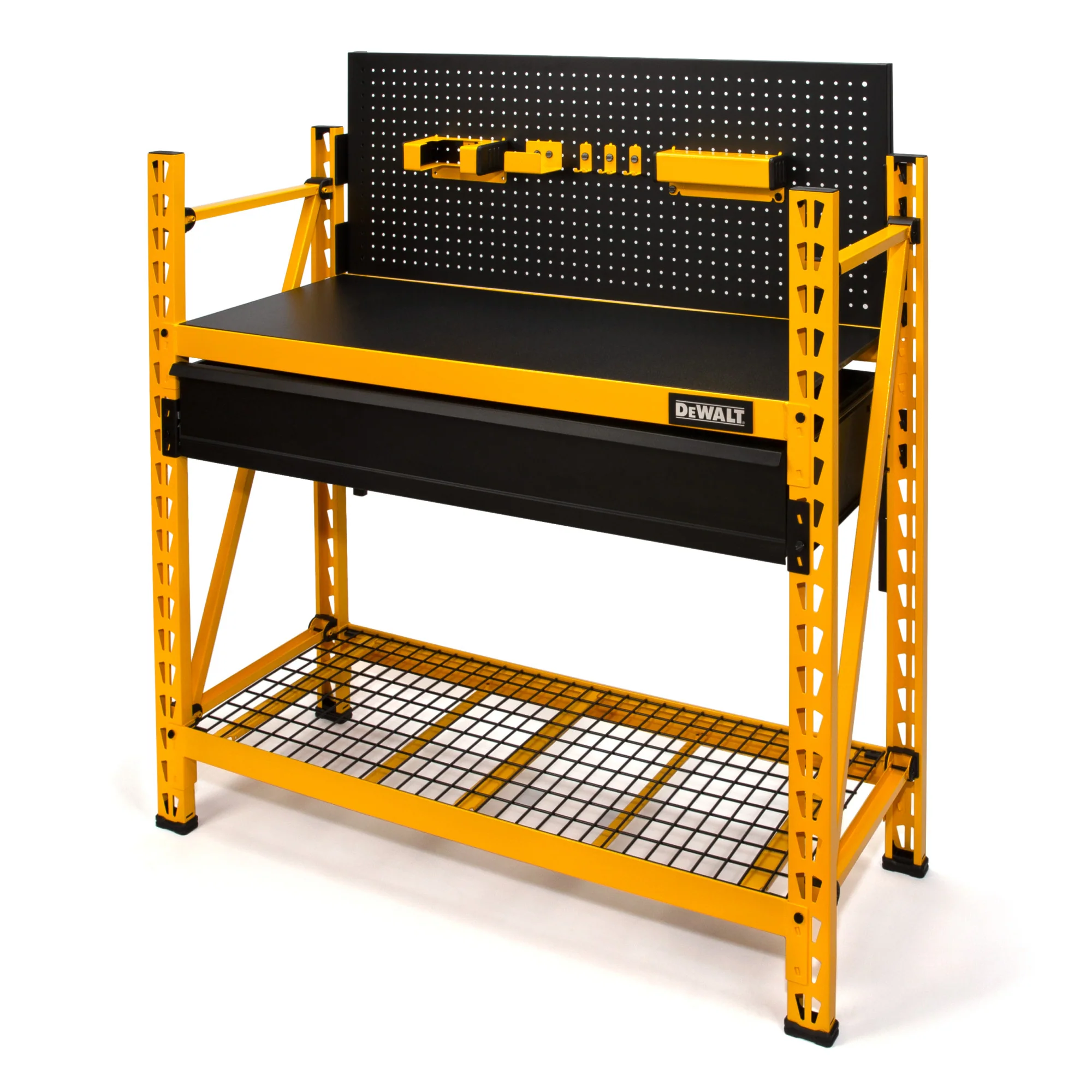 DeWalt 41631 DXST3000WB 2-Shelf Industrial 4-Foot Storage Rack Work Station Kit - Mactool Shop