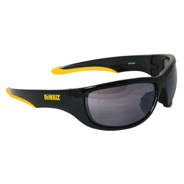Dewalt DPG94-6D Dominator Safety Glasses, Black/Yellow Frame, Silver Lens - Mactool Shop
